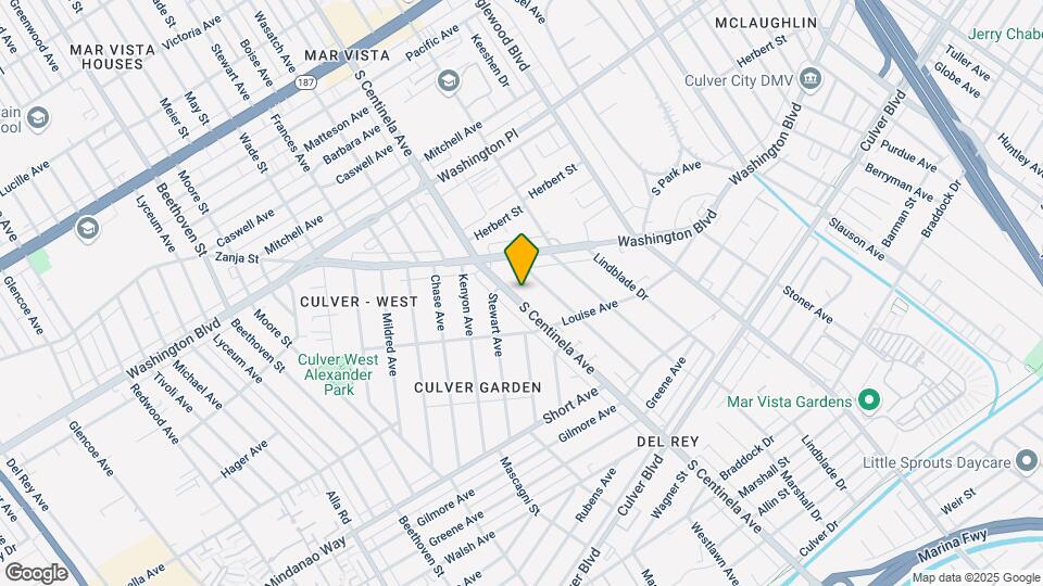 4224 S Centinela Ave Map and Location Details