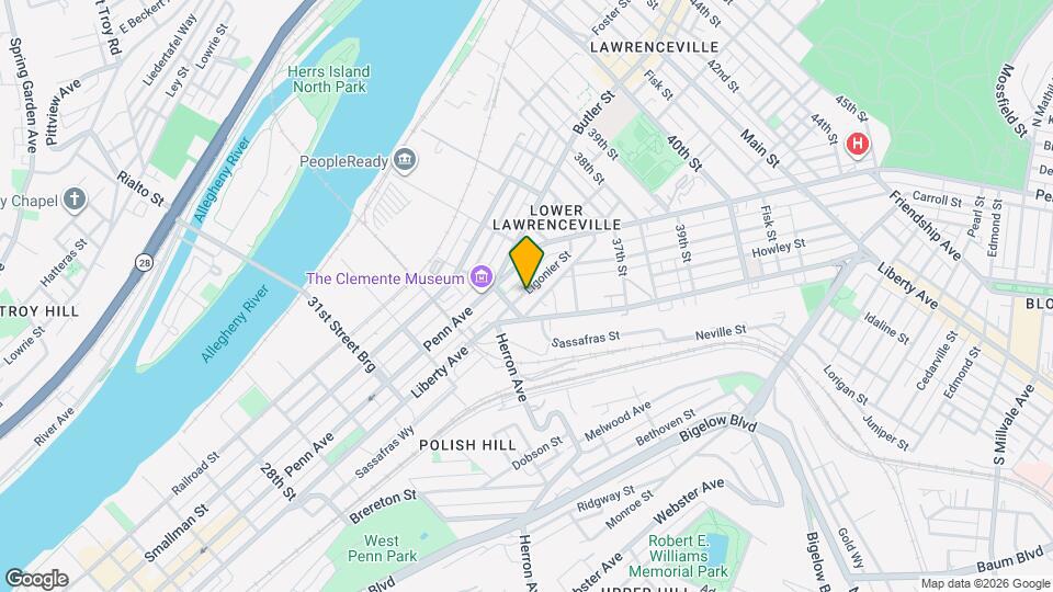 3418 Ligonier St Map and Location Details