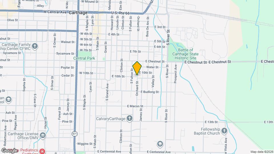 1001 Orchard St Map and Location Details