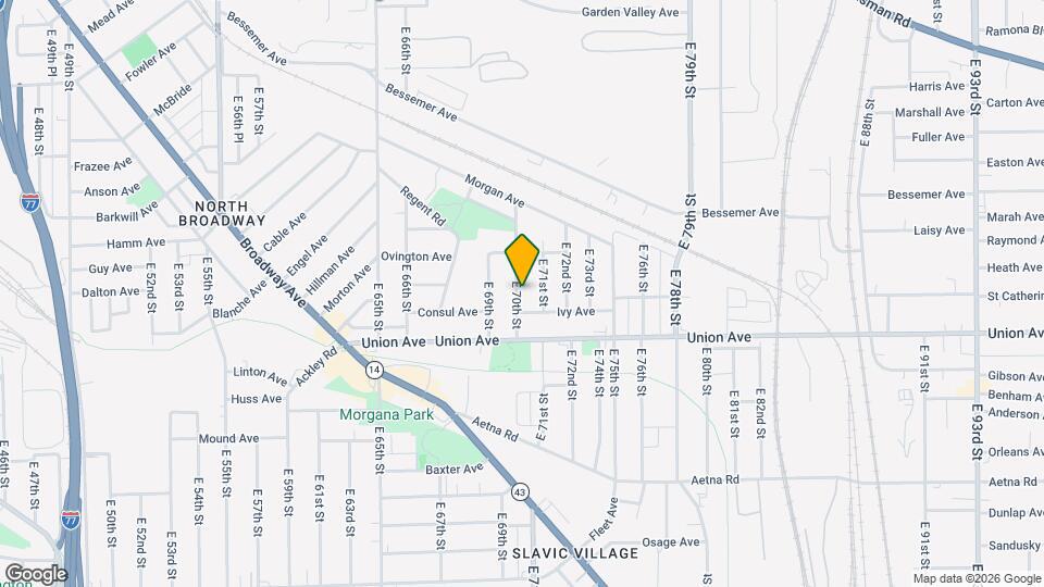 3447 E 70th St Map and Location Details