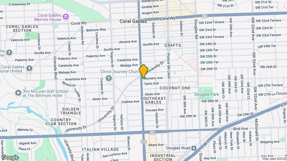3225 S Le Jeune Rd Map and Location Details
