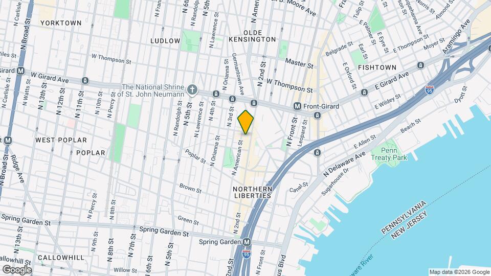 1030 N 2nd St Map and Location Details