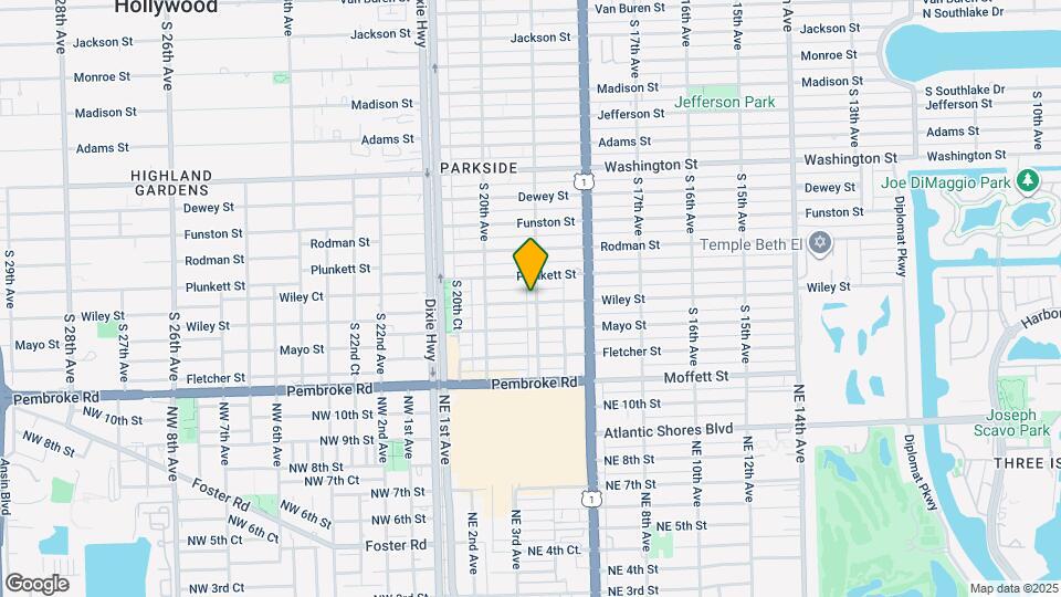 1901 Wiley St, Unit Oasis at hollywood lll Map and Location Details