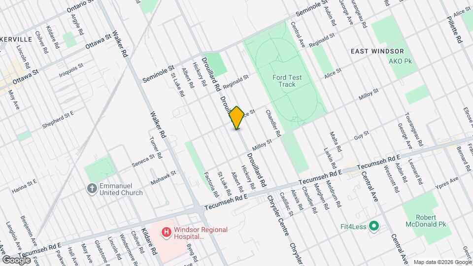 1737 Drouillard Rd Map and Location Details