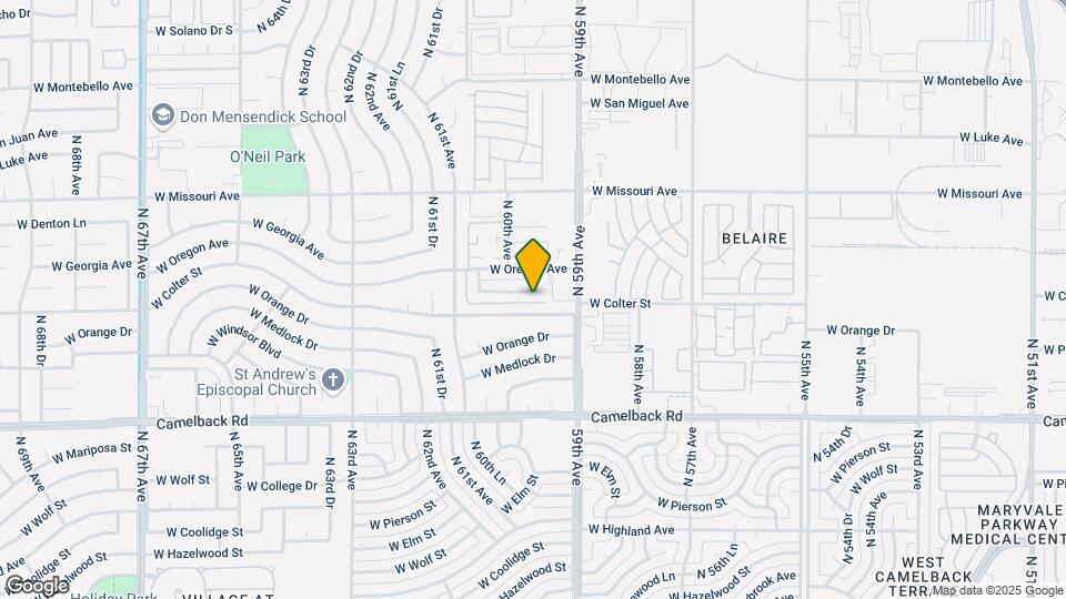 5935 W Crestwood Way Map and Location Details