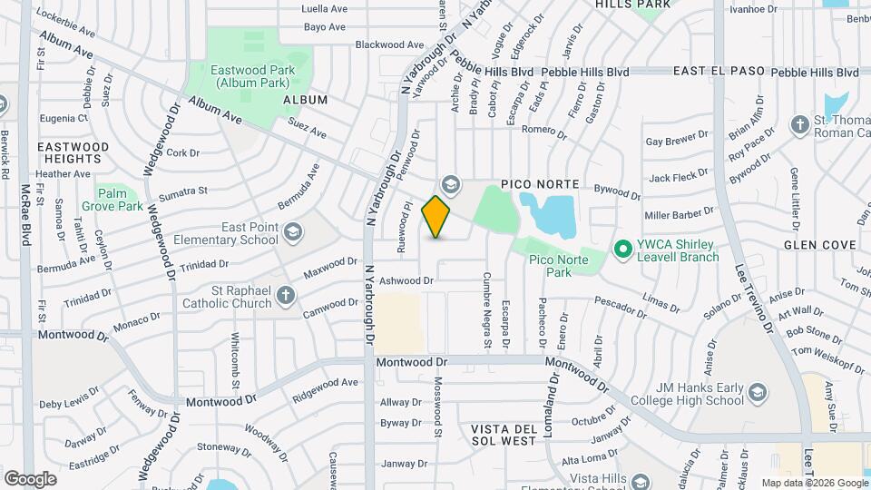 10516 Cuesta Brava Ln Mapa y Detalles de la Ubicación