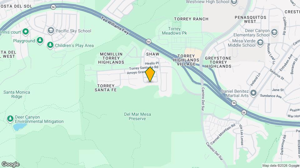 13132 Sierra Mesa Ct Map and Location Details