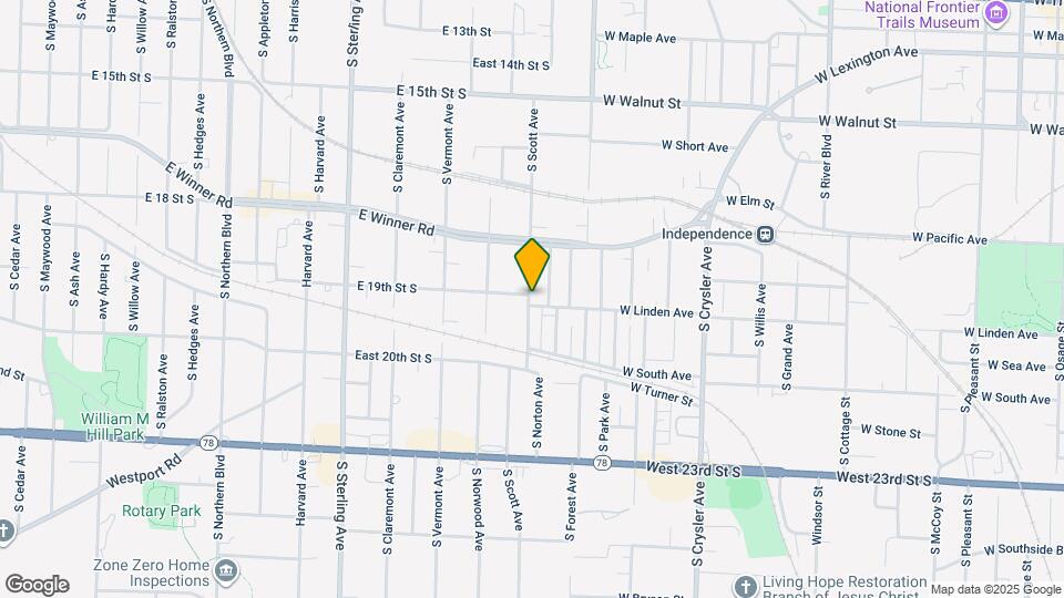 1845 S Scott Ave Map and Location Details