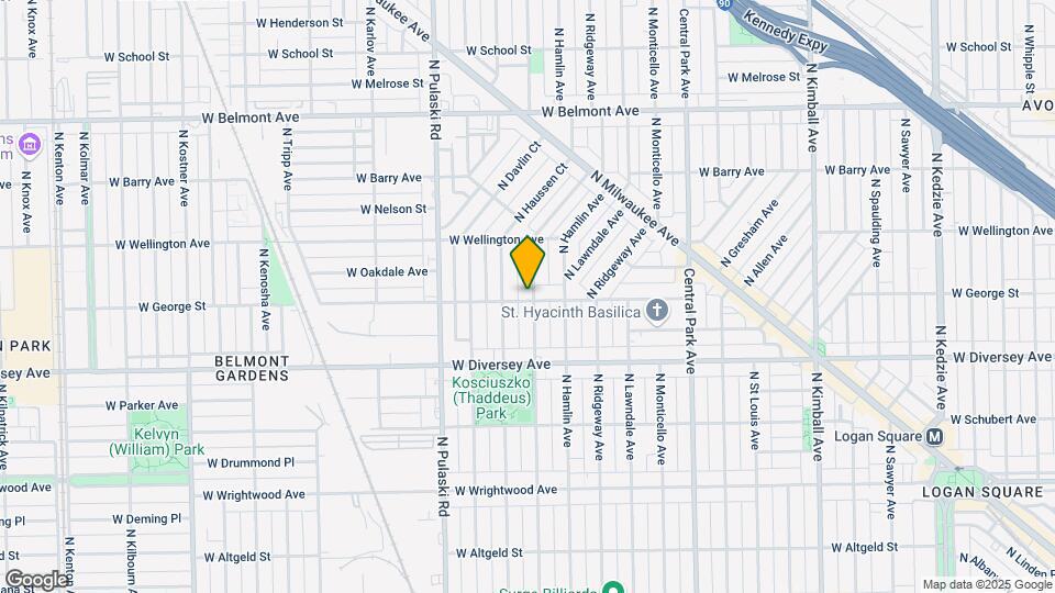 3838 W George St Mapa y Detalles de la Ubicación