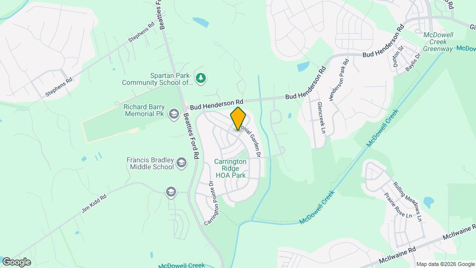 15502 Carrington Ridge Dr Map and Location Details