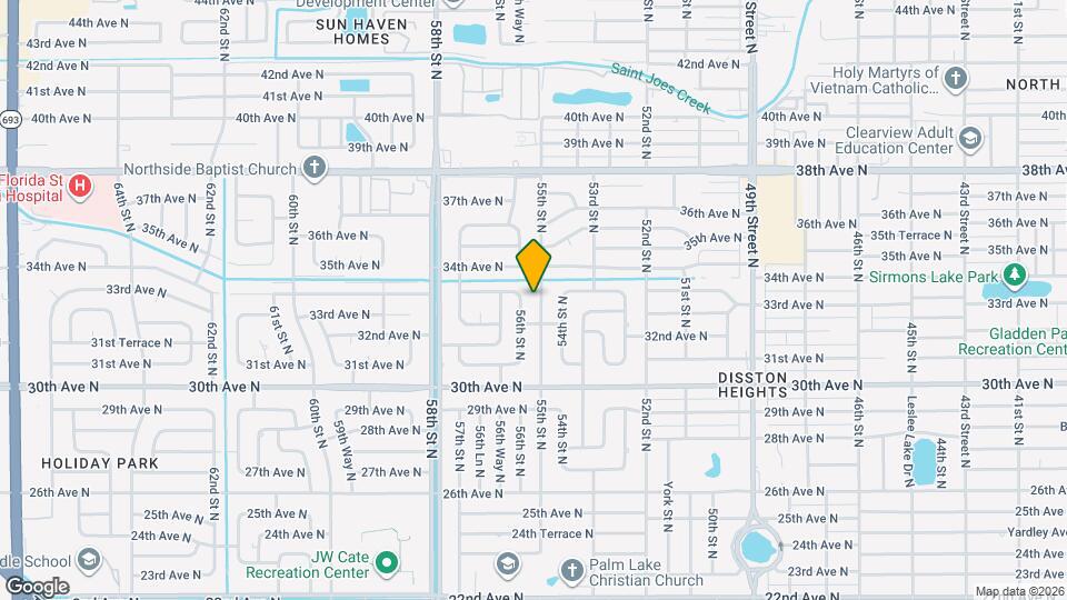 3300 55th St N Mapa y Detalles de la Ubicación