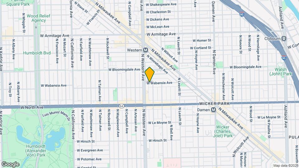 2353 W Wabansia Ave Map and Location Details