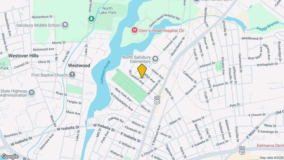 205 W London Ave Map and Location Details