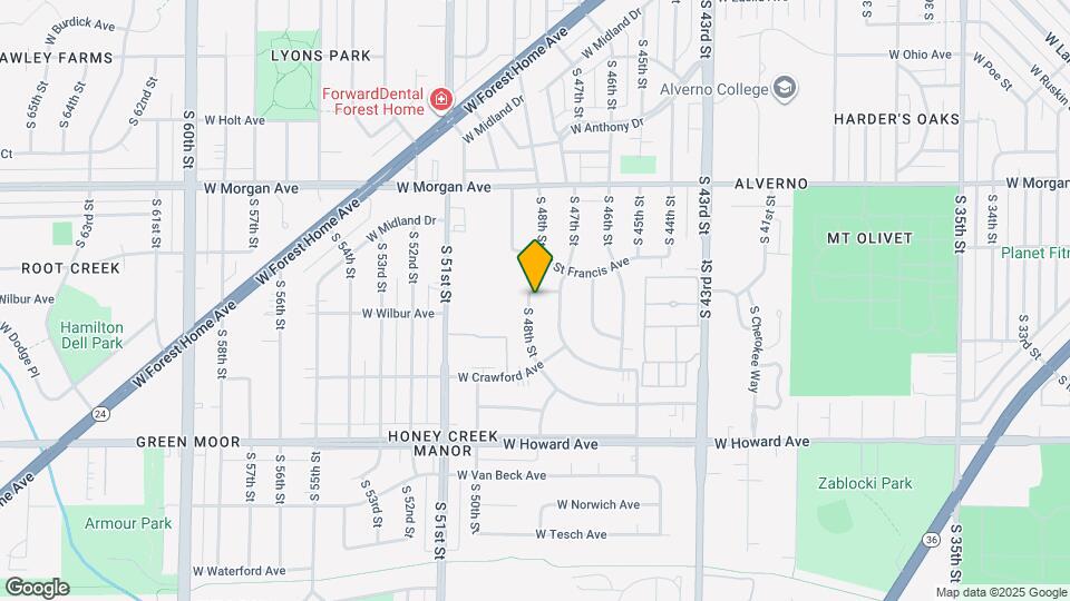 4725 W Wilbur Ave Map and Location Details