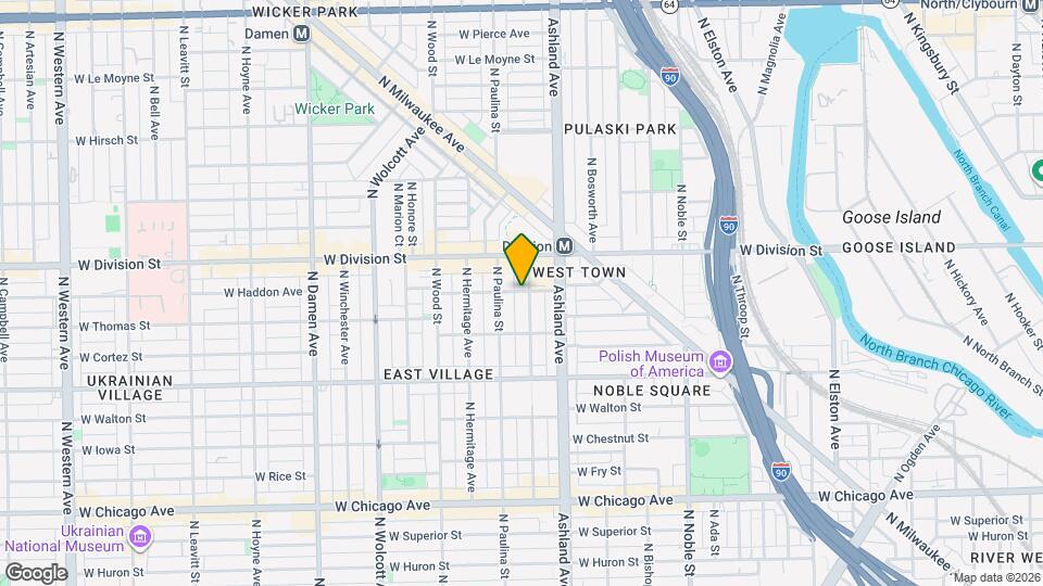 1086 N Marshfield Ave Map and Location Details