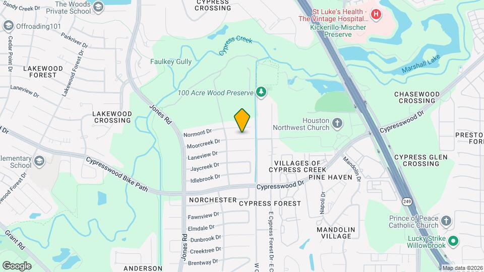 10518 Moorcreek Dr Map and Location Details