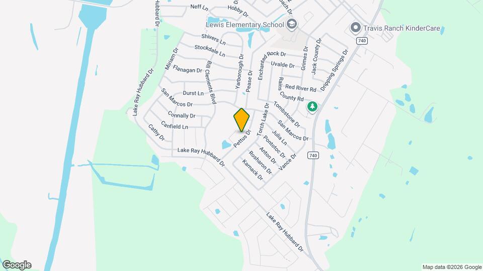 2540 Pettus Dr Mapa y Detalles de la Ubicación