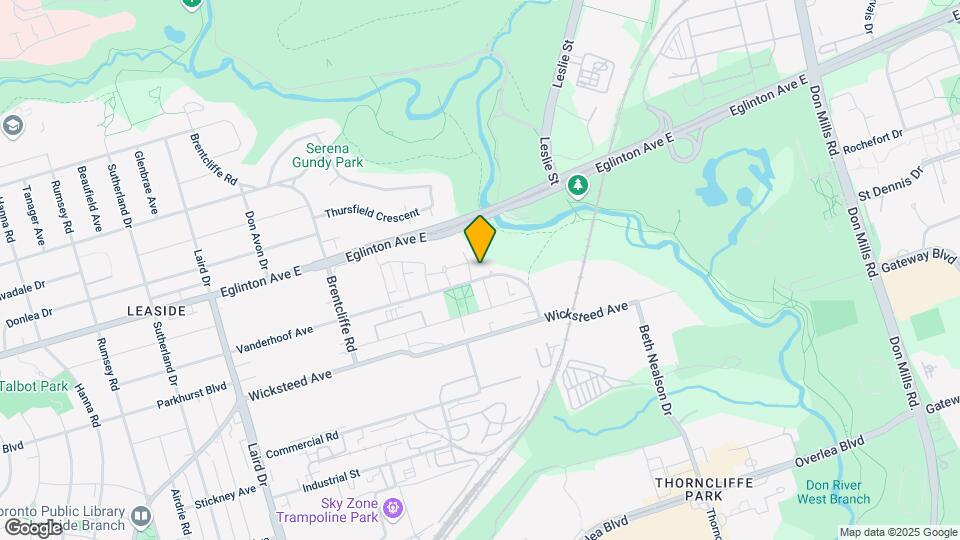 160-160 Vanderhoof Ave Map and Location Details