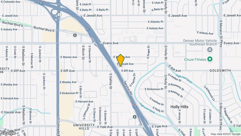 4949 E Iliff Ave Map and Location Details
