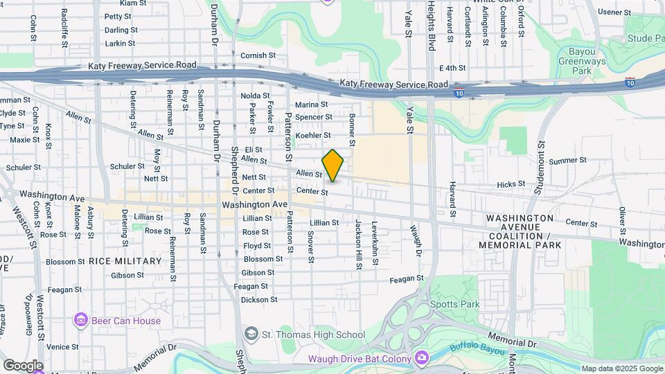 1102 Thompson St Map and Location Details