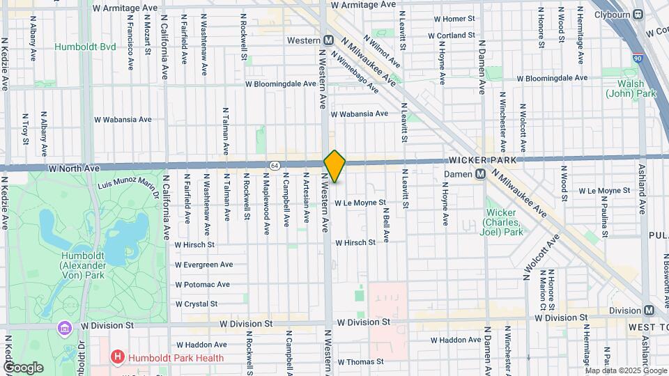 1523 N Western Ave, Unit 5C Map and Location Details