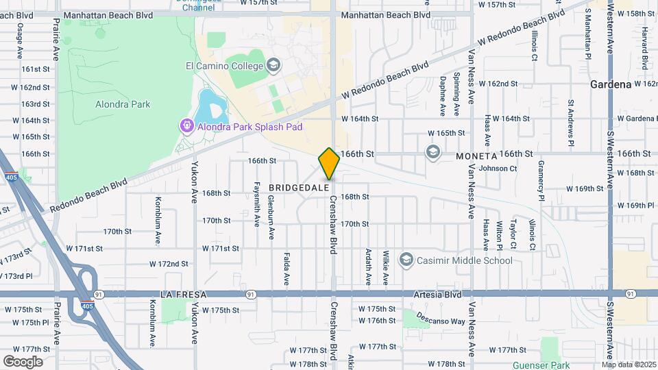 16709 Crenshaw Blvd, Unit 16715 Crenshaw Blvd. Mapa y Detalles de la Ubicación