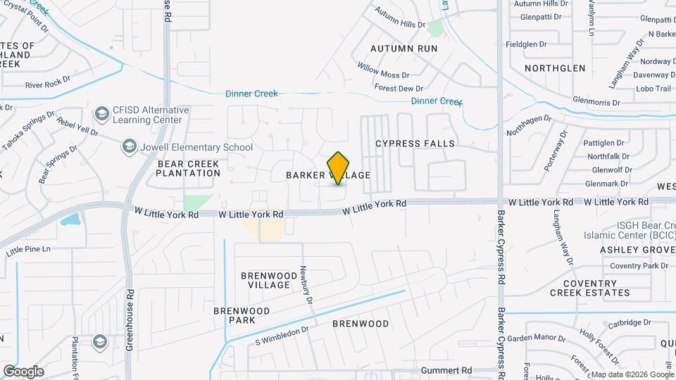 18515 Bare Meadow Ln Map and Location Details