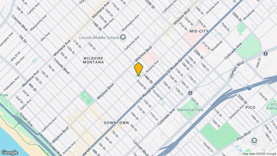 1301 Arizona Ave, Unit 1301 Mapa y Detalles de la Ubicación