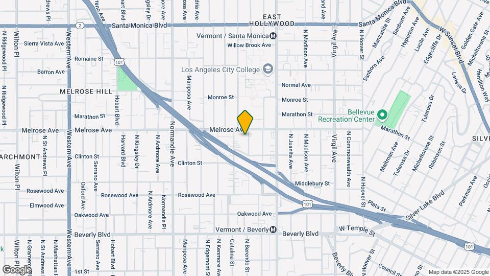 659 N Berendo St Map and Location Details