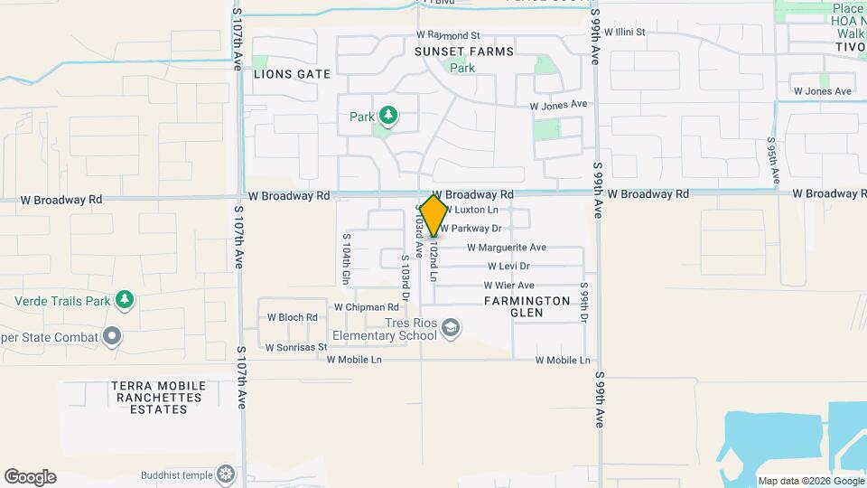 4544 S 38th Ln Mapa y Detalles de la Ubicación