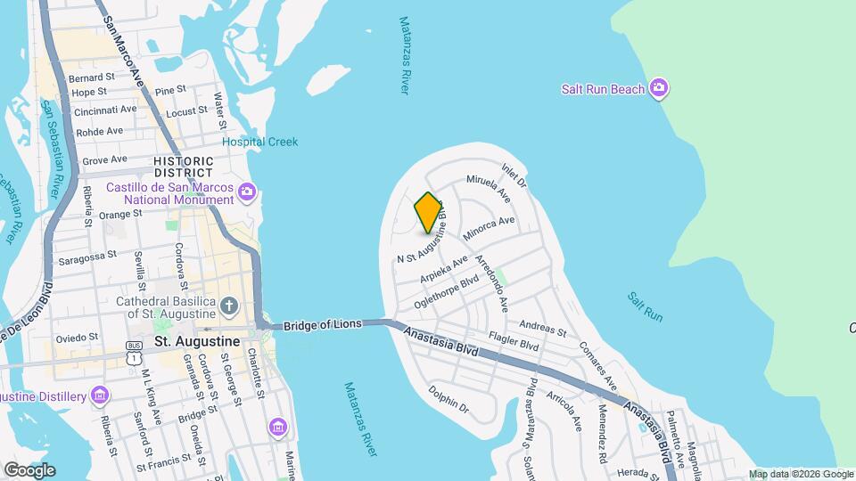 66 N St Augustine Blvd Mapa y Detalles de la Ubicación