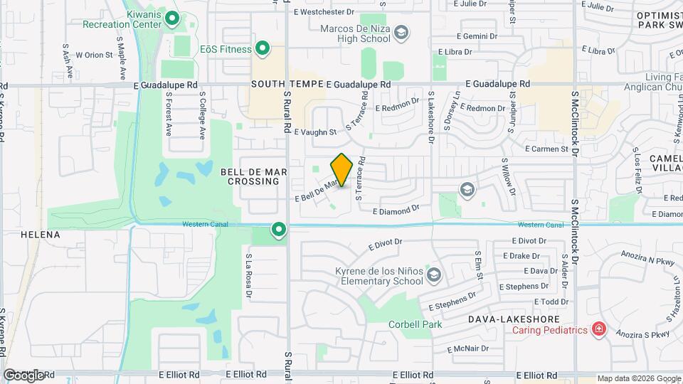 1017 E Redfield Rd Map and Location Details