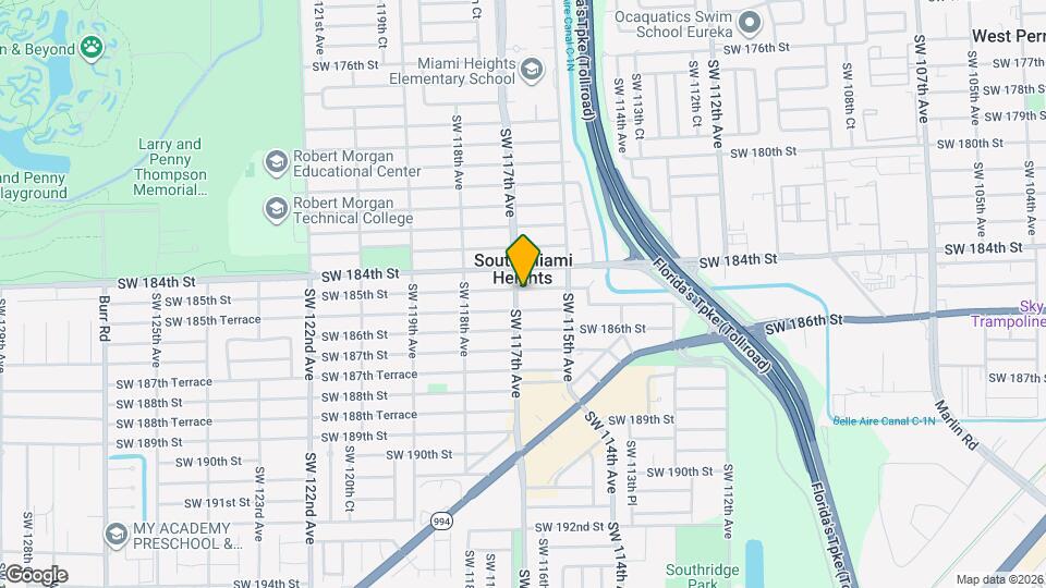 11690 SW 185th St Map and Location Details