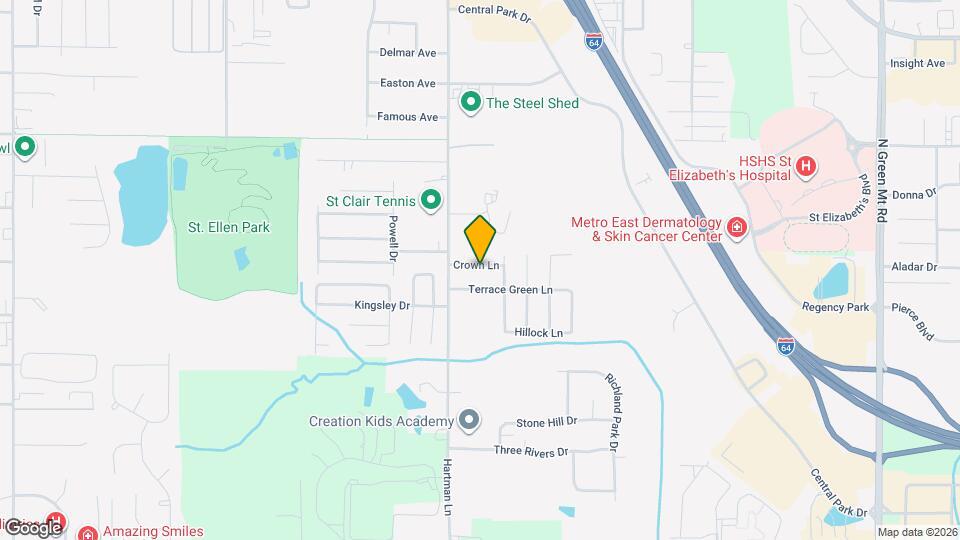 1327 Crown Ln Map and Location Details