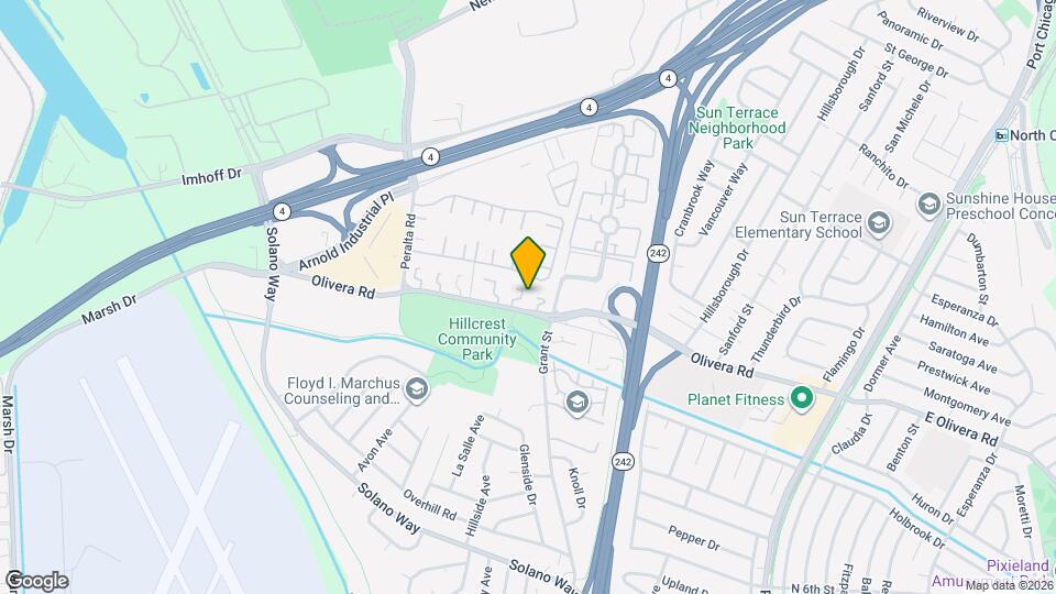 2085 Olivera Rd Mapa y Detalles de la Ubicación