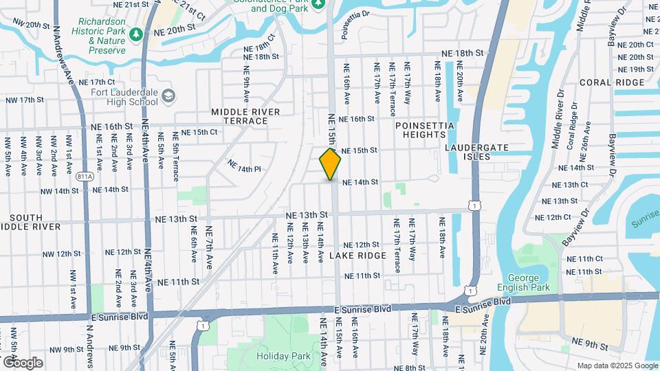 1345 NE 15th Ave Map and Location Details