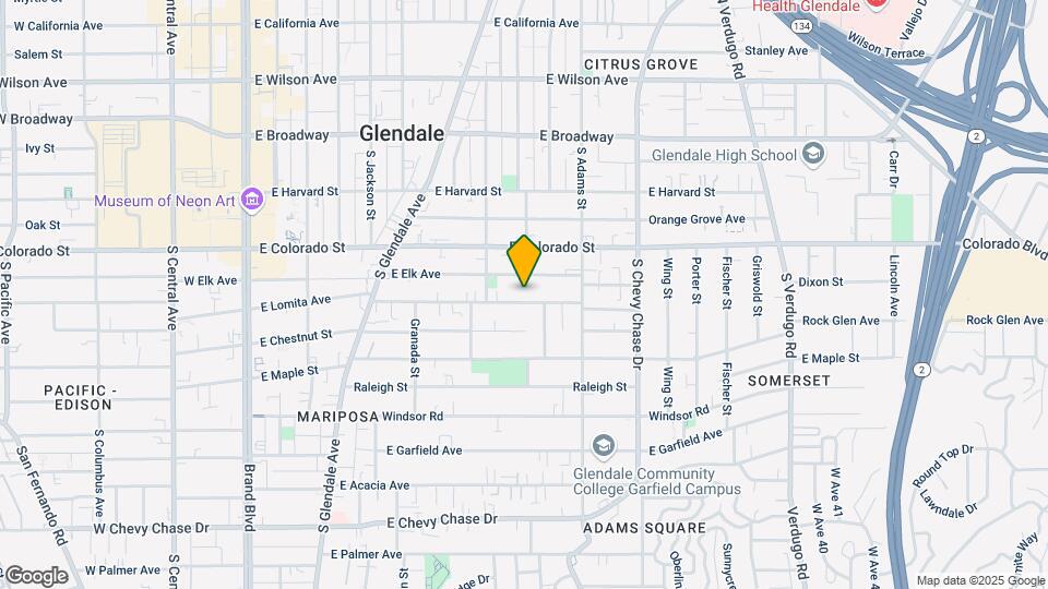 835 E Lomita Ave Map and Location Details