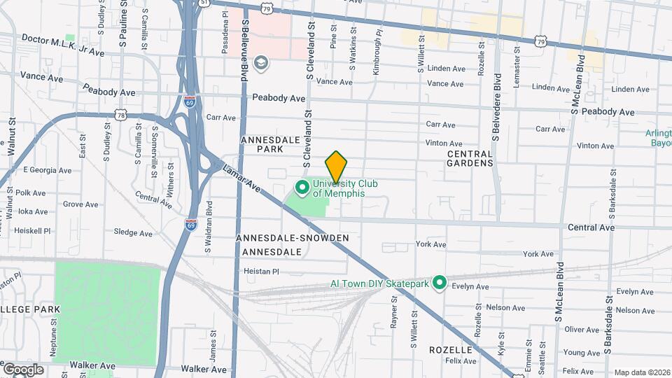 669 S Mansfield St Map and Location Details