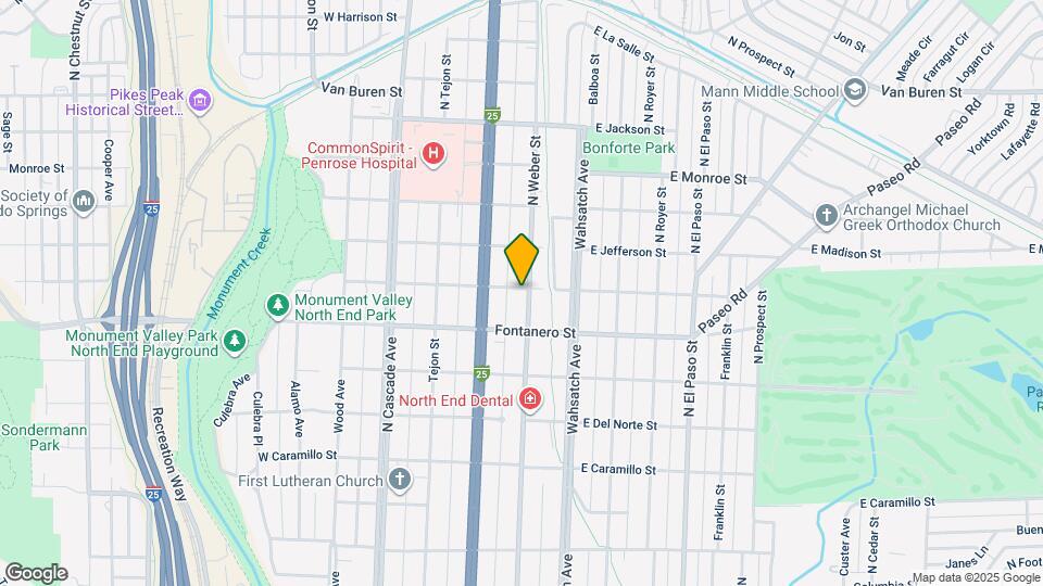 229 E Washington St Map and Location Details