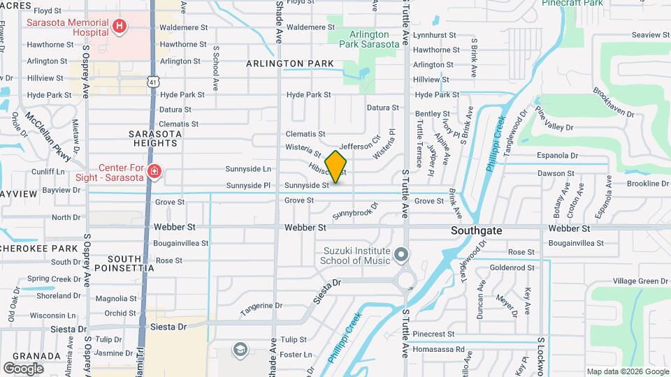 2560 Sunnyside St Mapa y Detalles de la Ubicación