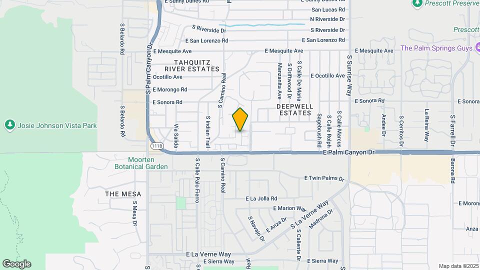 1020 E Palm Canyon Dr Map and Location Details