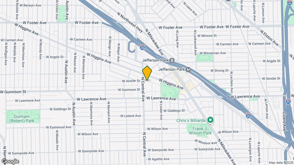 4853 N Central Ave Map and Location Details