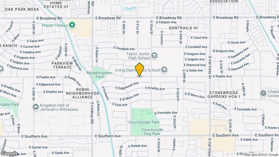 3109 E Pueblo Ave Map and Location Details