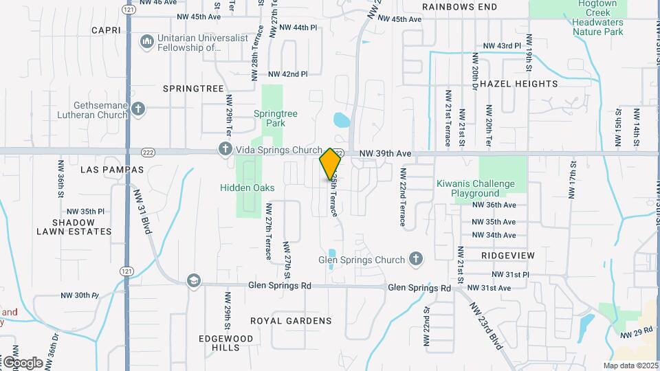 3650 NW 25th Terrace Map and Location Details