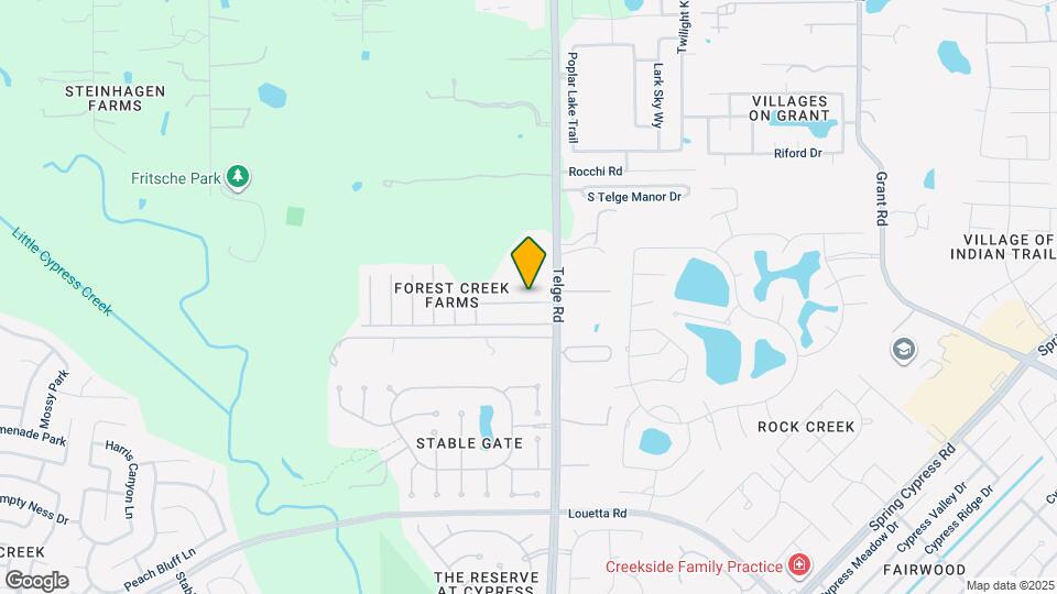 15322 Brock Creek Way Map and Location Details