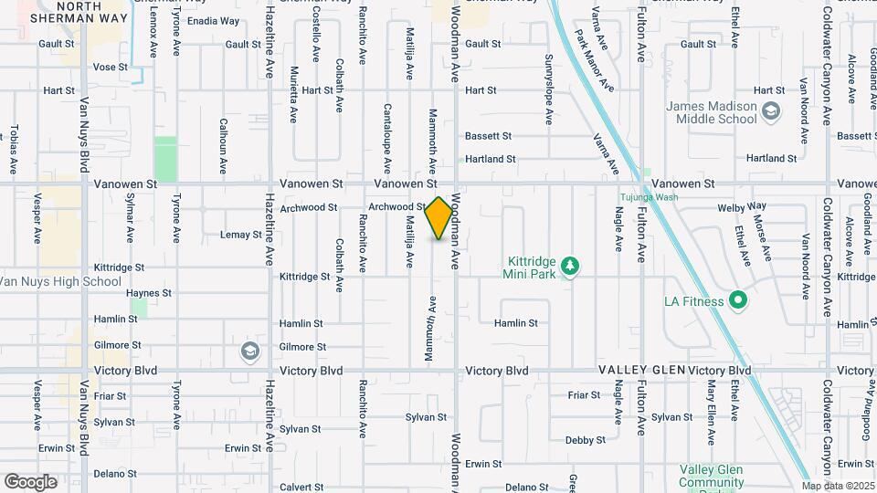 6646 Mammoth Ave Map and Location Details