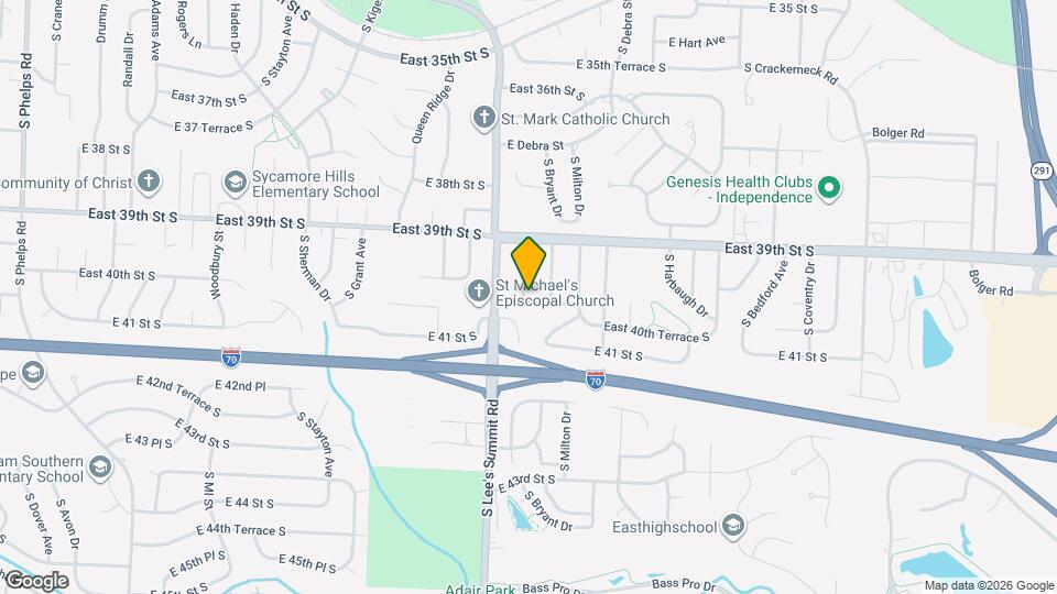 3929 S Carriage Ln Map and Location Details