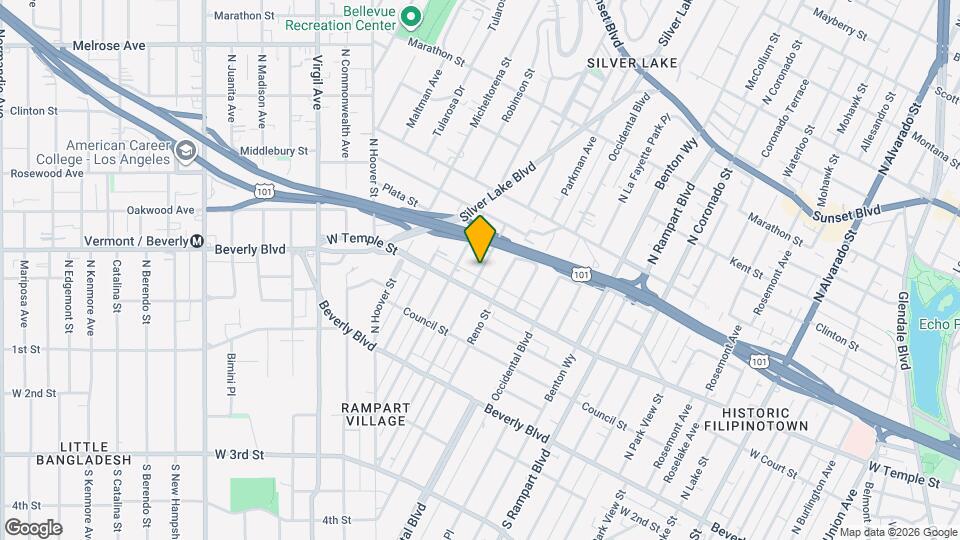 323 N Vendome St Mapa y Detalles de la Ubicación