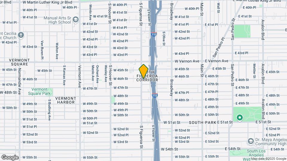 4612 S Figueroa St Mapa y Detalles de la Ubicación