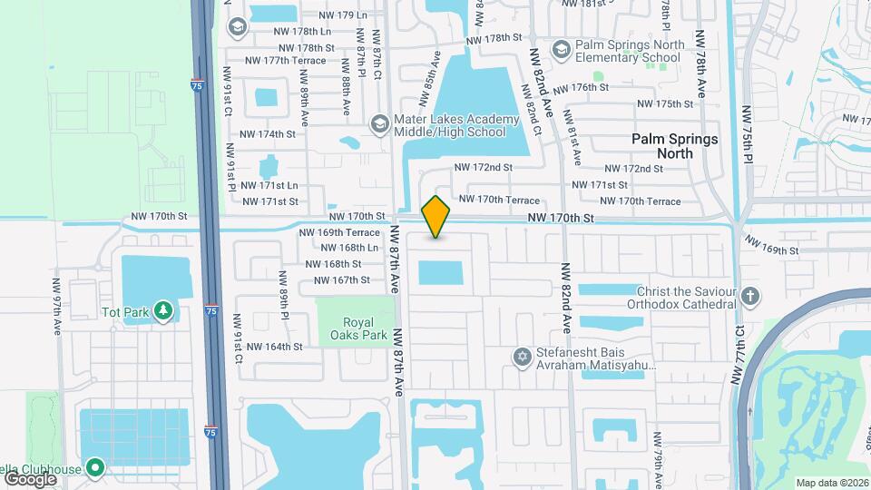 8515 NW 168th Terrace Map and Location Details